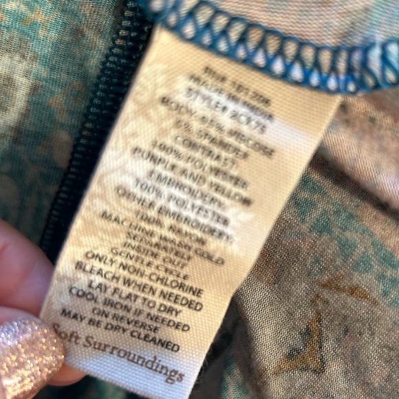 Soft Surroundings Embroidered Multicolor Boho Tunic - Picture 6 of 7